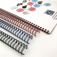 Spirale de reliure métallique durable à double boucle et anneau double fil pour une reliure de qualité supérieure