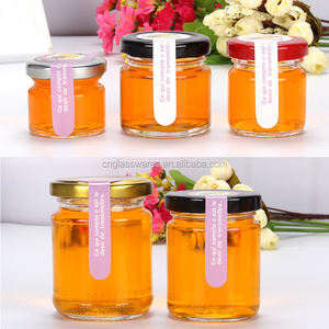 <span class=keywords><strong>Petit</strong></span> <span class=keywords><strong>pot</strong></span> en verre <span class=keywords><strong>vide</strong></span> pour <span class=keywords><strong>confiture</strong></span> ou miel de 25 ml, 35 ml, 50 ml avec couvercle doré - Product Image 4