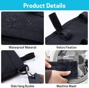 Échantillon gratuit : Pochette de rangement noire pour sac à main, portefeuille, étui de rangement, lavable, design tendance, accessoires orthopédiques - Product Image 6