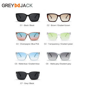 Lunettes de soleil polarisées Grey Jack, monture carrée, protection UV400, unisexe, mode, extérieur, conduite, cyclisme - Product Image 3