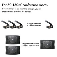 Système de Conférence Tout-en-un DC-6018F avec Microphone Audio, Logiciel, Haut-parleur, Amplificateur pour Présentations, Réunions, Vote et Son DJ - Garantie 3 Ans
