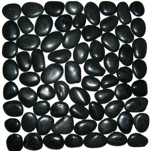 Pavimentazione <span class=keywords><strong>giardino</strong></span> A grado normale lucido ciottoli neri ben selezionati <span class=keywords><strong>giardino</strong></span> fiume ciottoli roccia - Product Image 3