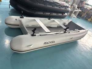 Reachsea PVC 5 personnes 3,8 m Couleur gris clair Catamarans gonflables Plancher Airmat pour le <span class=keywords><strong>sport</strong></span> avec moteur - Product Image 2