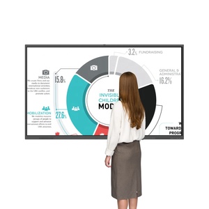 Fournisseurs de tableaux blancs interactifs intelligents de classe tactile <span class=keywords><strong>OPS</strong></span> mobiles 75 pouces I5 4G 128G, écran plat interactif 86 pouces pour l'éducation - Product Image 3