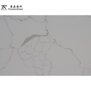 Calacatta putih KL6693 lempengan kuarsa buatan 15mm 18mm 20mm dan 30mm ketebalan meja dapur direkayasa batu - Product Image 4