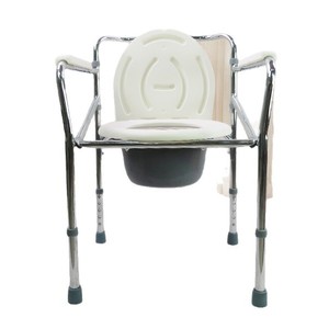 Elderly <b>Commode</b> <b>Chair</b> With Backrest And Armrests Steel Portable Non Slip Toilet <b>Chair</b> For Home Use - Product Image 2