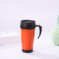 Populaire transparent 16oz 24oz boisson lait café double couche en plastique portable paille tasse 32 oz tasses en plastique