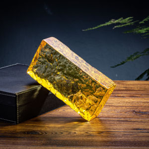 50*100*200mm クリアカラー 鋳造ソリッドガラスブリック 装飾用ホットメルト バブルクリスタルガラスブロック - Product Image 1