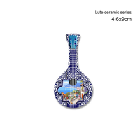 Vente en gros de céramique décorative créative Pipa aimants pour réfrigérateur autocollants personnalisés sublimés pour carreaux et cadeaux souvenirs magnétiques doux