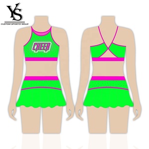 Cổ vũ áo ngực và quần short cổ vũ thực hành mặc thể thao thực hành bộ miễn phí thiết kế trang phục của riêng bạn - Product Image 3