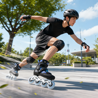 Patins à roulettes en fibre de carbone professionnels, directement de l'usine, pour adultes - Chaussures de patinage de vitesse et de slalom avec roues en PU