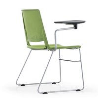 Chaise d'entraînement empilable en plastique maillé, pour bureau, école et salle de conférence