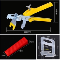 HERH vente en gros d'espacement de carreaux en plastique système de nivellement de carreaux Clips et cales pince pour systèmes de nivellement de carreaux 1/16 accessoires d'entretoises