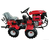 Cultivateur rotatif électrique diesel Meiqi 195, mini motoculteur à manivelle pour levage et abaissement, agriculture