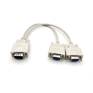 Small MOQ 30cm Y Spliter of <strong>VGA</strong> <strong>Cable</strong> Male <strong>to</strong> Female DP15 White <strong>VGA</strong> <strong>to</strong> <strong>VGA</strong> <strong>Cable</strong> for Computer PC - Product Image 3