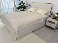 Couette OEM Super Confortable Toutes Saisons 100% Lyocell de Bambou Taille Queen, Rembourrage en Microfibre de Polyester Respirant