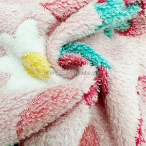 Personalizado 100% Poliéster Polar Fleece Kids Impresso Micro Polar Fleece Dois Lados Escova Antipilling Para Cama E Cobertor