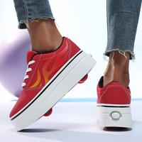 Chaussures de skate à roulettes électriques 2-en-1 pour enfants, décontractées, personnalisées, en toile, pour garçons et filles, fabriquées par le fabricant