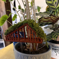 Pot Dekoratif Ramah Lingkungan Bergaya Rumah Pedesaan untuk Susunan Bunga, Kerajinan Kayu, Hadiah Hari Ibu