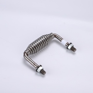 RF vendita all'ingrosso sicuro griglia <span class=keywords><strong>per</strong></span> Barbecue maniglia <span class=keywords><strong>di</strong></span> funzionamento della porta resistente al calore goffrato saldato in acciaio al carbonio molla maniglia della porta della porta - Product Image 1