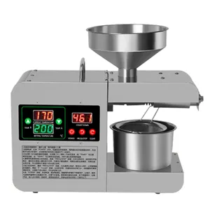 Fábrica Abastecimento Uso Doméstico Novo Aço Inoxidável X5S Modelo 220V Amendoim Pinho Sementes Kernel Oil Press Machine