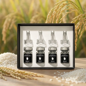 MIDHA Peptides Rice Ampoule Firming Brightening Anti-Wrinkle Whitening Moisturizing Tightening Face <b>Serum</b> Rice Bran EGF Black - Product Image 4