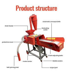Trang trại sử dụng thương hiệu mới PELLET chế biến thức ăn Ngô rơm ủ chaff cắt đậu phộng vỏ cỏ Máy cắt - Product Image 2