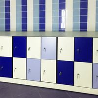 Armoire de rangement compacte en stratifié pour chevet d'hôpital AOGAO, installation murale, étanche, ignifuge, Guangdong