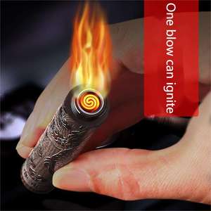 Ky bất thường sang trọng điện nhẹ hơn rồng vonfram dây xì gà bắn pháo hoa kim loại plasma USB nhẹ hơn - Product Image 5