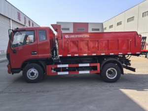 Camion benne léger 4x2 de 10 tonnes, mini-benne hydraulique pour le transport de sable et de terre - Product Image 6