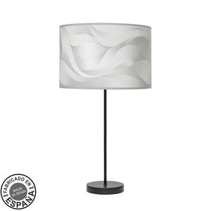 โคมไฟตั้งโต๊ะดีไซน์หรู ขั้วหลอด E27 สีดำและสีเทา ขนาด 63x30x30 ซม. เหมาะสำหรับการตกแต่ง - Product Image 1