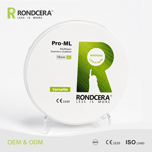 Rondcera Zirconia Block Versatile for <strong>Dental</strong> Lab Zirconia for Bridges High Quality <strong>Dental</strong> Zirconia Block for All Ceramic <strong>Crown</strong> - Product Image 1