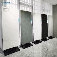 Étagère de présentation horizontale pour carreaux de céramique en marbre, en céramique et en quartz, en métal robuste, à glissière horizontale