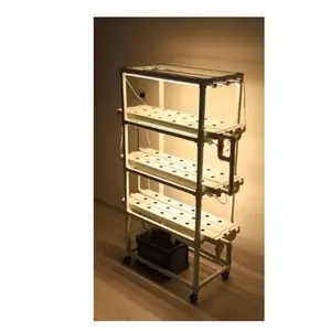 New material a frame pvc pipe vertical hydroponic system grow clone rack nutrient tube