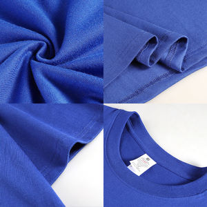 T-shirts à manches courtes à épaules tombantes surdimensionnés personnalisés, t-shirts unisexes vierges 100% coton lourd de haute qualité - Product Image 2