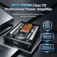 Amplificateur de puissance de classe TD 3U pour montage en rack, 2*3000W stéréo en pont, 4500W, amplificateur audio professionnel pour système de sonorisation de scène