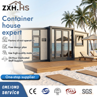 Maison conteneur extensible de 30 pieds, moderne, durable et éco-responsable, avec mur en pierre préfabriqué, conforme aux normes australiennes, pour logement du personnel
