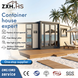 Maison conteneur extensible de 30 pieds, moderne, durable et éco-responsable, <span class=keywords><strong>avec</strong></span> mur en pierre préfabriqué, conforme aux normes australiennes, pour <span class=keywords><strong>logement</strong></span> du personnel - Product Image 1