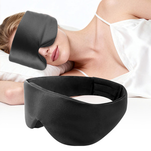 <span class=keywords><strong>Masque</strong></span> pour les <span class=keywords><strong>yeux</strong></span> en soie de mûrier 3D profilé, nouvelle conception 3.0, occultation totale premium, qualité 6A, réutilisable, mousse à mémoire de forme - Product Image 4