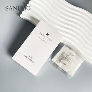 SANHOO, logotipo personalizado, caja blanca, embalaje, productos de hotel desechables ecológicos, juego de accesorios de lujo para Hotel Marriot Resort - Product Image 5