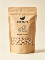 Sachet refermable personnalisé de 3 oz (3,5 g) en Mylar recyclable avec fenêtre transparente pour emballage de café et bonbons – Vente en gros