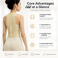 Ceinture de protection lombaire élastique personnalisée en Spandex pour corriger la posture et soutenir le haut du dos en cas de hernie discale