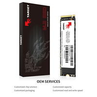 قرص صلب داخلي SSD بسعة 256 جيجابايت من نوع PCIe 3.0 NVMe M.2 للحواسيب المحمولة وأجهزة الكمبيوتر الصغيرة، طراز Target Opt Gen3x4 مع هيكل معدني