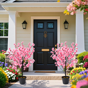 Árbol de Melocotón Artificial de 3/4/5 Pies, Planta de Melocotón Artificial en Maceta, Sin Mantenimiento, Decoración <span class=keywords><strong>para</strong></span> Hogar, Hotel u Oficina - Product Image 6