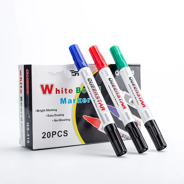 Cheap Price Dual-Color Erasable White Board Marker Fine Double Tip Dry Erase Marker Whiteboard Marker Pen