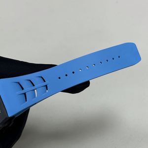 Reloj de Pulsera con Caja de Fibra de Carbono Azul y Negra, Esfera Personalizada, Esqueleto Automático, Tourbillon, para Uso Diario al Aire Libre, Elegante - Product Image 5