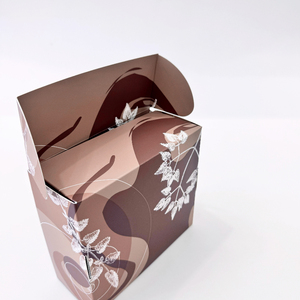 Meilleures ventes, boîtes postales en carton ondulé personnalisées gaufrage en feuille d'or brun pour vernis à ongles, huile, crème pour le visage, emballage de cosmétiques personnalisé - Product Image 3