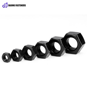 Cường độ cao thép carbon 8.8 cấp Đen Nut dày Hex Nut m4m6m8 vít Nut bên ngoài Hex NUT - Product Image 3