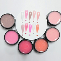 Échantillon gratuit du fournisseur d'ongles en Chine OEM/ODM marque privée 2 en 1 camouflage 10 couleurs gel UV de construction épais et chatoyant