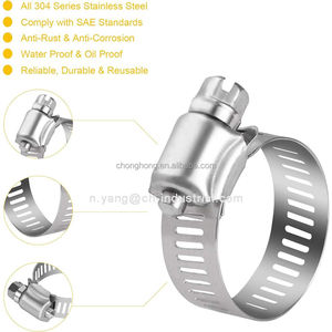 แคลมป์<span class=keywords><strong>รัด</strong></span>สายแบบเกลียวสแตนเลส SAE 16 ช่วงการรัด 3/4" ถึง 1-1/<span class=keywords><strong>2</strong></span>" (19 มม.-38 มม.) สำหรับยานยนต์ - Product Image 4